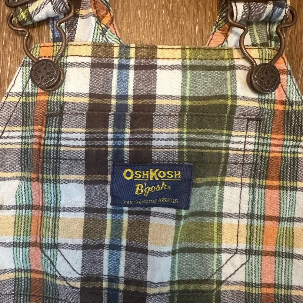 OshKosh B’gosh‎ Plaid Overalls